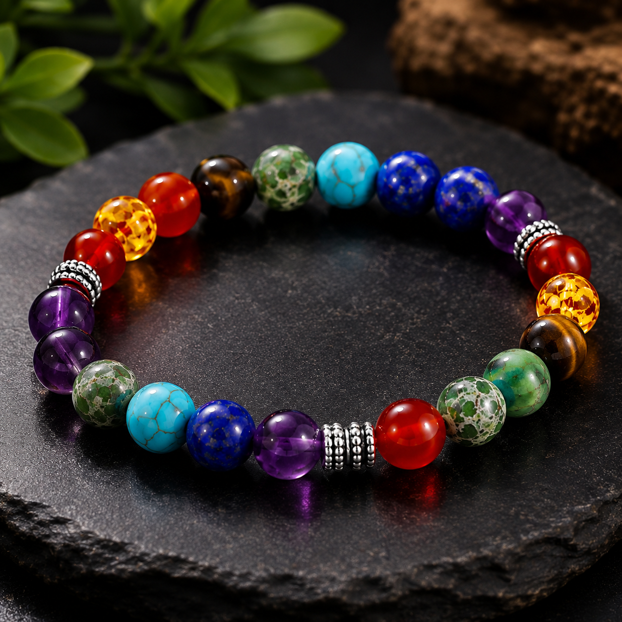7 Chakra Healing Crystal Bracelet